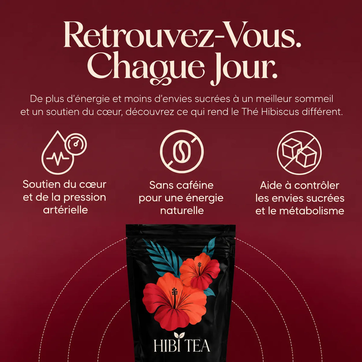 HIBI Thé Hibiscus — Soutien naturel de la tension artérielle