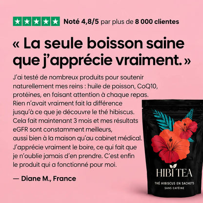 HIBI Thé Hibiscus — Soutien naturel de la tension artérielle